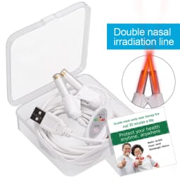 Laser Therapy Rhinitis Sinusitis Machine 650nm Nose Care Bionase Tinnitus Ear Laser Therapy LLLT Irradiation Media Deafness USB