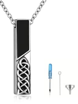 Square Urn Necklace for Human Ashes Cremation Jewelry for Ashes Stainless Steel Keepsake Ashes Necklace Memorial Urn Jewelry