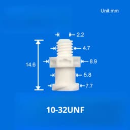5PCS/lot Plastic Polypropylene Luer Lock Adapter Luer Lock to Thread 1/4-28UNF,10-32UNF,M6,M5,G1/8