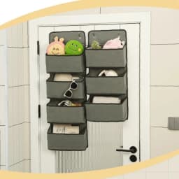 Space Saving Foldable Hanging Storage System Door Mounted Organizer for Shoes Toys Books Miscellaneous Items
