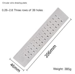 1PC Tungsten Carbide Wire Drawplate for Jewelry Making Round Rectangle Hexagon Oval Square Shape , Jewelry Tool