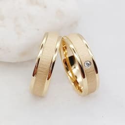Eternity Promise Couple Wedding Rings For Men And Women Love Bands Alliance Cubic Zirconia 18k Gold Plated Titanium Jewelry