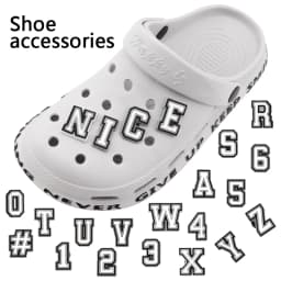 1 PCS 0-9# Number Alphabet ABC-Z Characters Letter Charms for Clog Sandals Shoe Decoration DIY Shoes Pins for Boy Girl Men Women