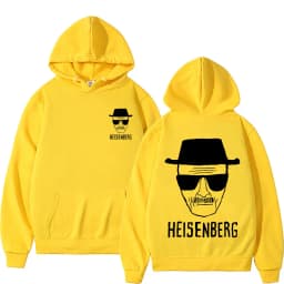 Breaking Bad Walter White Heisenberg Double Sided Printed Hoodie Men Women Vintage Oversized Rock Hoodies Man Black Sweatshirts