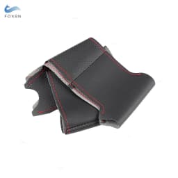 For Honda Civic 8th MK8 2005 2006 2007 2008 2009 2010 2011 Hand-stitched Perforated Leather Steering Wheel Braid Protect Cover