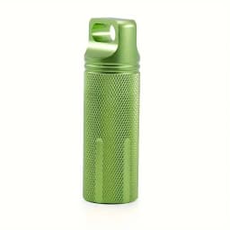 Backpack Attachment Outdoor Waterproof Storage Box Portable Medicine Bottle Aluminium Alloy Sealed Cylindrical Keyring Accessory