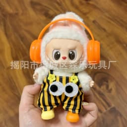 For Labubu Doll Clothes Hu Die Knot Skirt Set Labubu Idol V1 V2 Dolls Clothing Accessories 15/17cm Plush Doll Universal