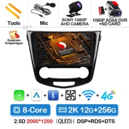Android 15 Car Radio For Nissan Qashqai 2 J11 X-Trail T32 Rogue 2013-2021 QLED BT GPS DSP 4G LTE Autoradio Navigation 5G WIFI