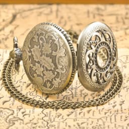Retro Bronze Steampunk Openwork Flower Flip Quartz Boys' And Girls' Necklace Commemorative Pocket Watch