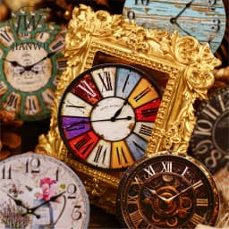 JIANWU Time Scale Series Vintage Clock Landscape Material Collage Scrapbooking Sticker Creative DIY Journal Stationery
