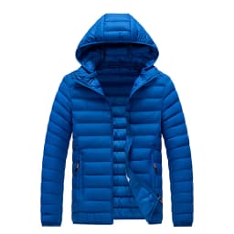 New hooded Lightweight Down Jacket for Men Slim Fit Solid Color Korean Style parkas Trendy Mens Cold-resistant Stylish men Coats