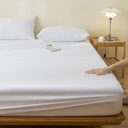 100% Waterproof Mattress Cover Protector Adjustable Non-slip Bed Fitted Sheet With Elastic Band for King Queen 90/140/160/200