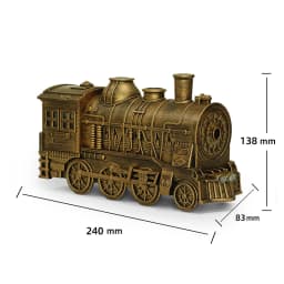 Creative Vintage Train Locomotive Air Humidifier Aromatherapy Diffuser Sprayer with Jellyfish Smoke Ring /Essential Oil Set