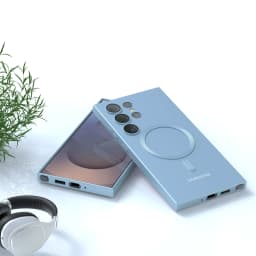 For Magsafe case Samsung Galaxy S25 S24 S23 S22 S21 S20 FE S24 Ultra Liquid silicone magnetic Shockproof Protective Back Cover