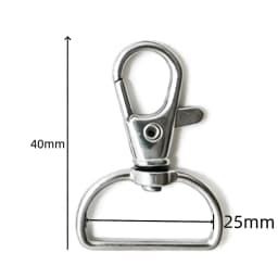 5/50/100PCS Swivel Clasps Lanyard Snap Hooks Key Chain Clip Hook Metal Lobster Claw Clasp for Keychain Sewing Jewelry DIY Crafts