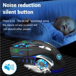 KEBIDUMEI Bluetooth Mouse 2.4G Wireless Mecha Mouse Rechargeable Gaming Backlight Mouse Ergonomic Office Mice Game Accessories
