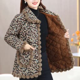 Women's Coat Cotton Jacket Padded Thickened New Winter Middle-aged Warm Parkas Large Size Fashion Single-breasted Raw Edge