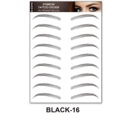 Brown Eyebrows Makeup Tattoo Sticker Water-based Hair-liked Waterproof Long Lasting False Stickers for Brow Grooming Shaping