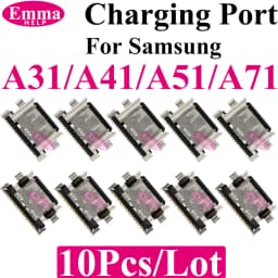 10pcs Charging Port Dock Plug For Samsung A06 A07 A05 A04 A13 A14 A15 A17 A25 A31 A50s A51 A16 USB Charger Connector Socket