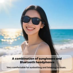 New Men's Smart Glasses Women's Bluetooth Glasses Voice Call Control Music UV Polarized Sunglasses Headphone Glasses Man 2026