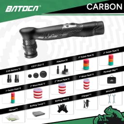 BATOCA S5 Cordless Car Polisher 1-3 Inch Electric Mini Wireless Polishing Wax Machine 12V Buffing Tool For Detailing