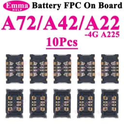 10pcs Battery FPC Connector Cilp Contact Plug For samsung A54 A34 A55 A35 A33 A73 A07 A13 A15 A16 A17 Connector Plug On Board