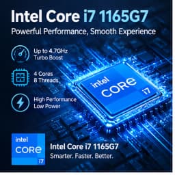 2026 Laptop Computer Windows 11 Pro Intel Core I7 1165G7 Notebook PC 16GB RAM 512GB 1TB 2TB SSD 1080P Office Study Computer PC