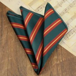 23cm New Classic Striped Pocket Square Men Formal Suit Accessories Polyester Green Dots Handkerchief Wedding Fashion Hanky Gift