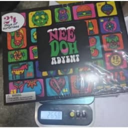 Internet celebrity Needoh’s Advent Calendar 2026 – a festive calendar with squeeze toys and holes for fun.