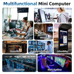 Texhoo Mini ITX PC AMD Ryzen 7 5700U R5 5600H 4600H FP6 DDR4x2 Dual Channel M.2 NVMe SATAx2 HDMI VGA LVDS 16G 256G Home Server