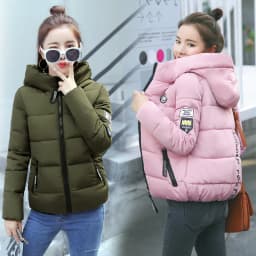 2026 Causal Ladies Padded Jacket Short Autumn Winter Wadded Jacket Women Hooded Short Coats Female Plus Size Parkas Overcoat