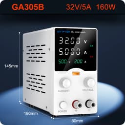 Wanptek Laboratory Power Supply 30V 5A 30V 10A 60V 5A 120V 3A  Adjustable with USB Output Display Lab Bench DC Power Supply