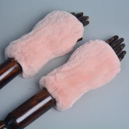 Lady Winter 100% Natural Real Rex Rabbit Fur Glove Women Soft Rex Rabbit Fur Glove Foashion Warm Knitted Genuine Fur Gloves