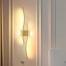 Modern LED Wall Lamp Simple Lines 60/80cm Available Three Colors Bedroom Bedside TV Wall Corridor Indoor Lighting Fixtures