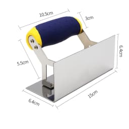 1pc Drywall Corner Tool Corner Trowel With Grip Handle Stainless Steel Sheetrock Plastering Tool Wall Repair Tool
