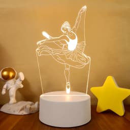 New 3d Illusion Baby Night Light Musical Note Hologram Nightlight for Home Decoration Usb Lamp Musical Souven warm white lights