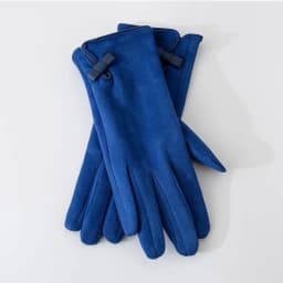 Fahion Suede Leather Bow Thicken Touch Screen Driving Warm Gloves For Sports Winter Outdoor Plus Velvet Cold Protection Women's