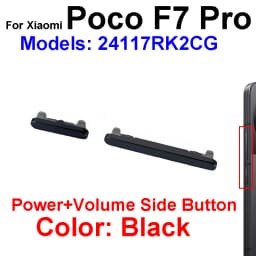 For Xiaomi Poco x7 Poco x7 f7 Pro On Off Power Volume Side Button Volume Power On Off Key Side Button Flex Cable Repair Parts