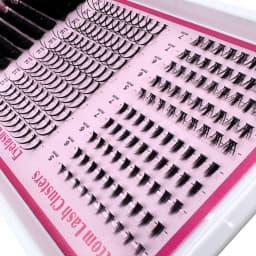 200D-60D 4 IN 1 Lash Clusters Long 6-20mm Lash Spikes Lower Eyelashes Reusable Bottom DIY Spiky Lash Extension Manga Clusters