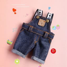 Jeans Doll Skirt Overalls Handmade DIY Bear Doll Overalls Multi-color Clothing Plush Toys For 15cm Cotton Doll Accessories