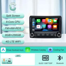 For Ford Fiesta Mk4 Mk5 Focus Mk1 Mondeo Mk2 Mk3 Fusion Transit Connect Ranger Puma Galaxy Mk1 Escort Mk6 Radia Player 6.86" 4G