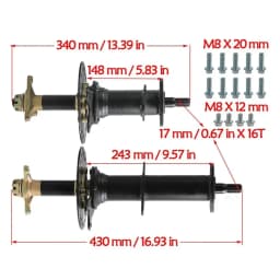 30“ 34” 40“Differential Rear Axle or 48V 1000W/72V 1500W Electric Differential Brushless Motor for Go Kart Golf Cart ATV Quad