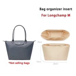 Bag organizer insert for Longchamp bag nylon storage durable bag support storage inner modification bag accessories