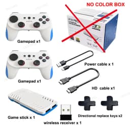 New TV Game Console 128G Retro Games Videojuegos Consola Dual Wireless Gamepad X10 Pro Game Stick 4K