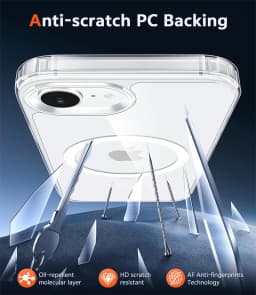 Magnetic Clear Phone Case for Magsafe IPhone Air 17 E 16 15 14 13 12 11 18 Pro Max Plus 17E 16E 18Pro Transparent Bumper Cover