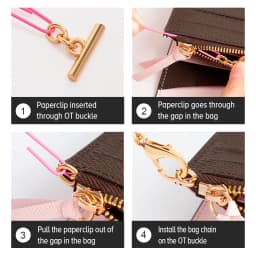 CRAZYSMITH 2 Pcs Metal Bag Chain Transformation Accessories Buckle Handbag Wallet Crossbody Chains Modification DIY Bag Strap