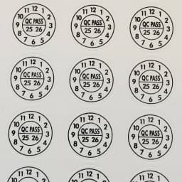 160pcs 1cm QC PASS Expire Date Sticker Brittle Paper Warranty Void Label Repair Valid Year Month Tamper Evident Security Seal
