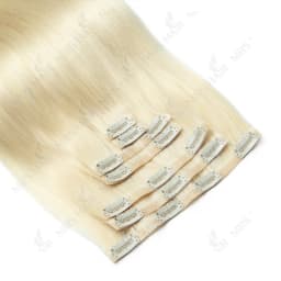 Invisible PU Clip In Human Hair Extension Seamless Tape Weft Thin and Soft Tape Weft 7Pcs/set 12-24inch 100G 120G Clip on Hair
