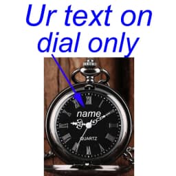 Customize Your LOGO Name Text 47MM Quartz Personalize Pocket Watch Vintage Bestman Groomsmen Wedding Gift Anniversary Presents