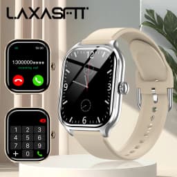 LAXASFIT 2025 New Smart Watch Bluetooth Call Message Reminder 24 Hour Health Monitoring Smart Watch Gift for Men and Women